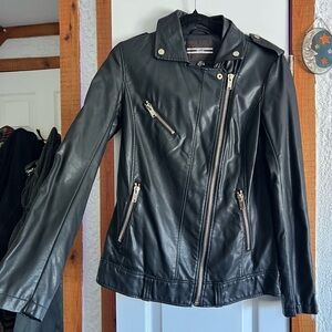 Black Faux Leather Jacket